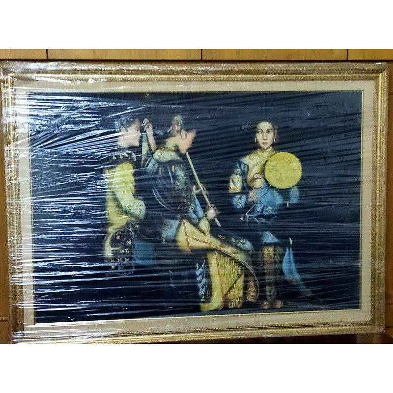 Ancient Chinese Semi Nude Woman/ Shanghai Ladies Canvas/ Lukisan Putri China/Lukisan import RRT/ Luk