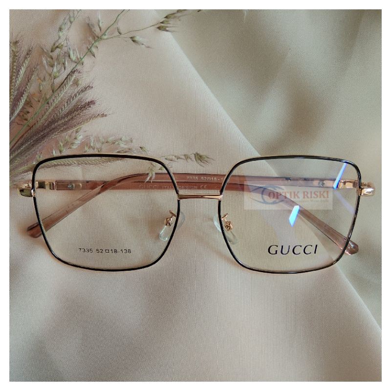 frame kacamata minus 7335 (frame+lensa)