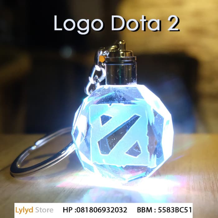 Gantungan Kunci LED Dota2 - Logo Dota2