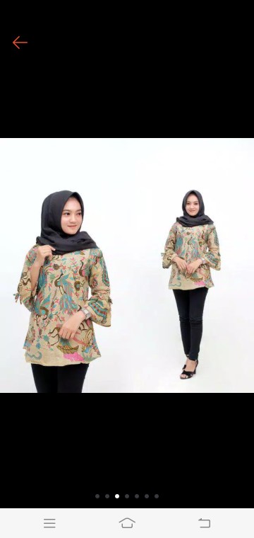 Atasan Batik Dolby Dolbi Dobby Doby Tenun Sutra Tulis Halus Katun Atbm Baron ,sarombit Atasan
