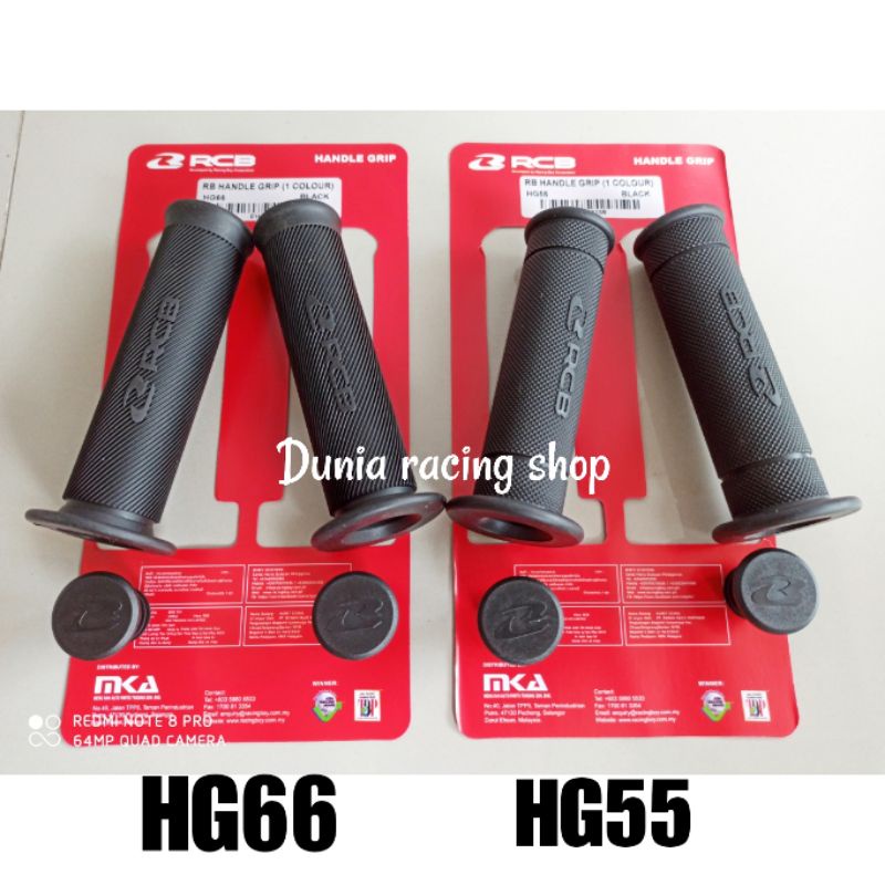 Grip RCB Handgrip RCB Jalu RCB HG66 Black HG55 Black sepasang Original RCB