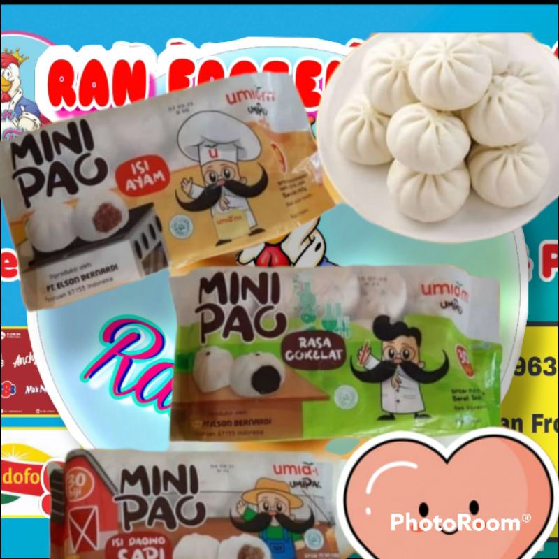 

Benardi Mini pau 30pcs bakpau coklat ayam 480gr umipau