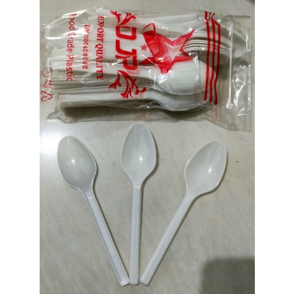 Sendok Teh Putih / Sendok Plastik Untuk Takaran Teh