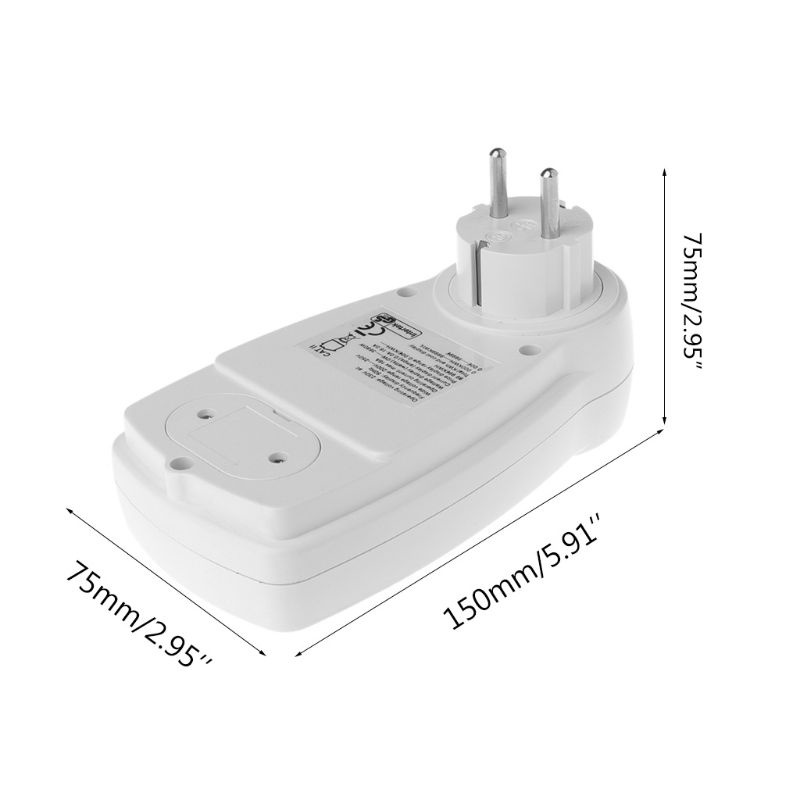 Mary Watt Meter Power Socket Plug-in Display Besar Dengan Kalkulator