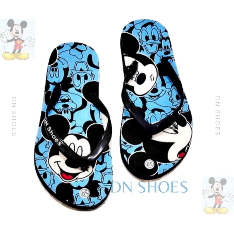 Sandal Anak Perempuan Sandal Jepit Anak Karakter Miki Biru