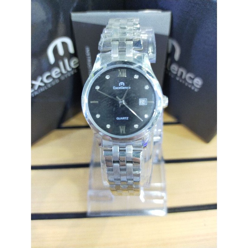 ( ORIGINAL ) Excellence 8108L Jam Tangan Stainless Steel / 8108 L