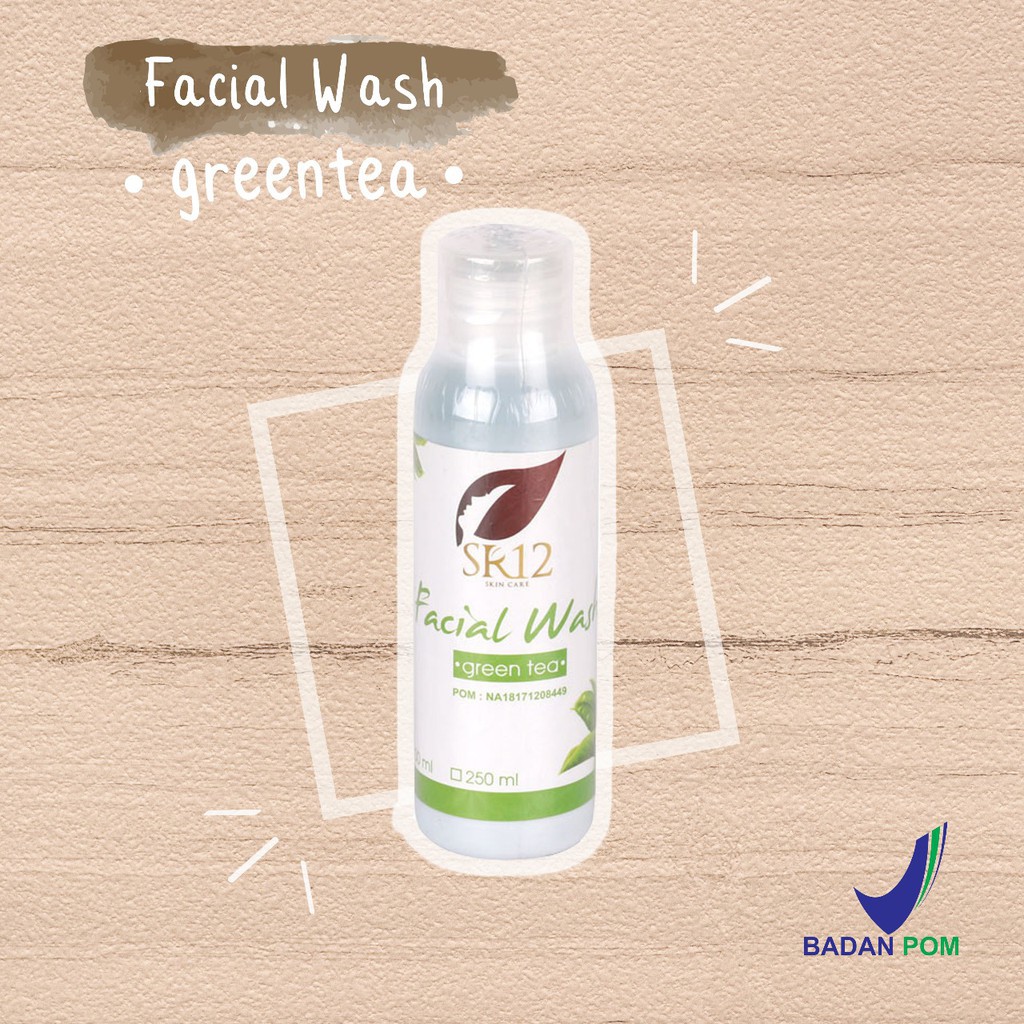 SR12 Facial Wash Green Tea 100ml-250ml