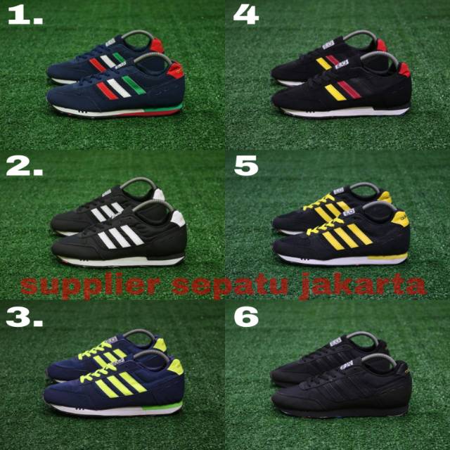 Sepatu sneakers lari adidas neo city racer running import Sepatu sneakers lari adidas neo city racer running import