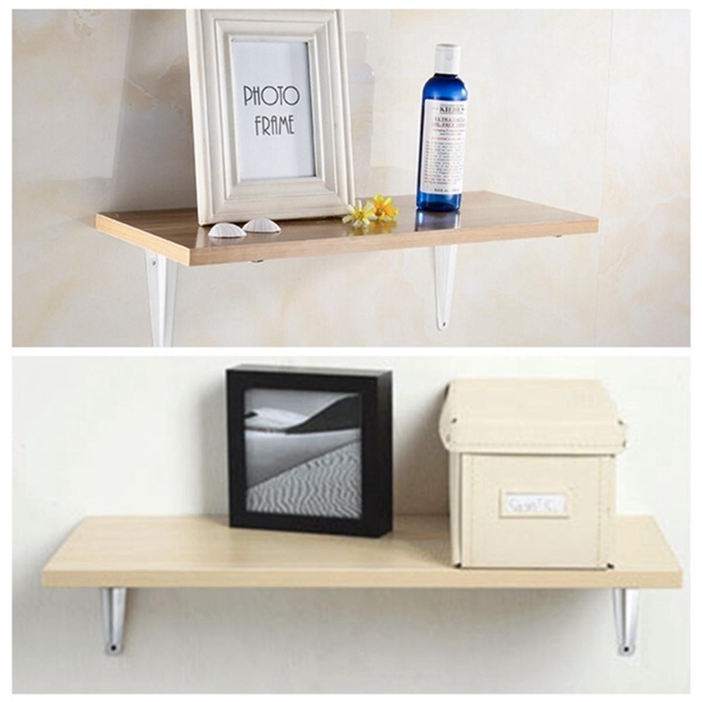 Lanfy London Shelf Bracket Rumah Tahan Lama Sudut Hemat Ruang DIY Rak Dinding Tempel Melayang