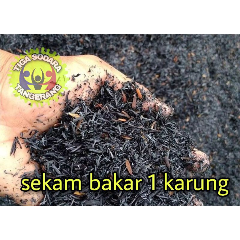 sekam bakar , arang sekam perkarung KUSUS GOJEK/GRAB
