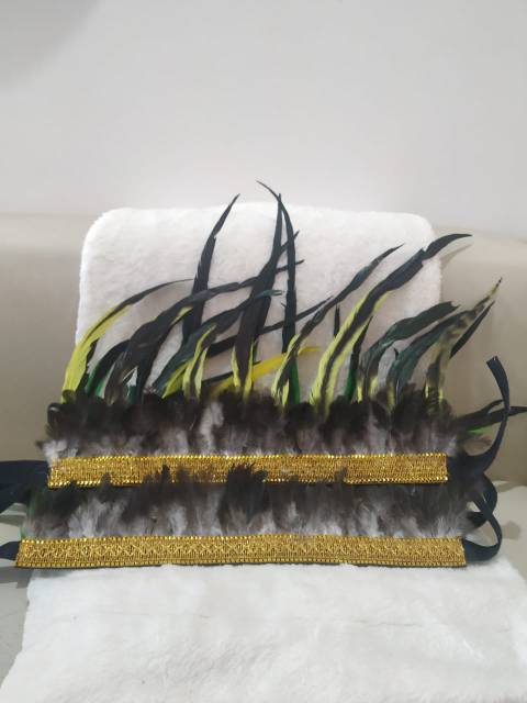 Topi kreasi bulu asesories kepala kreasi bulu