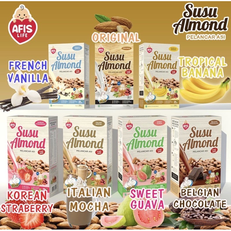 Afis susu almond