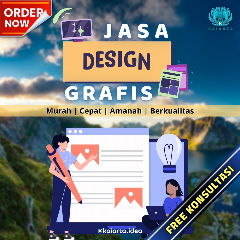 Jasa Desain Grafis Custom Request | Design Graphic Banner, Logo, Stiker, Poster, Sertifikat, Cv Resu