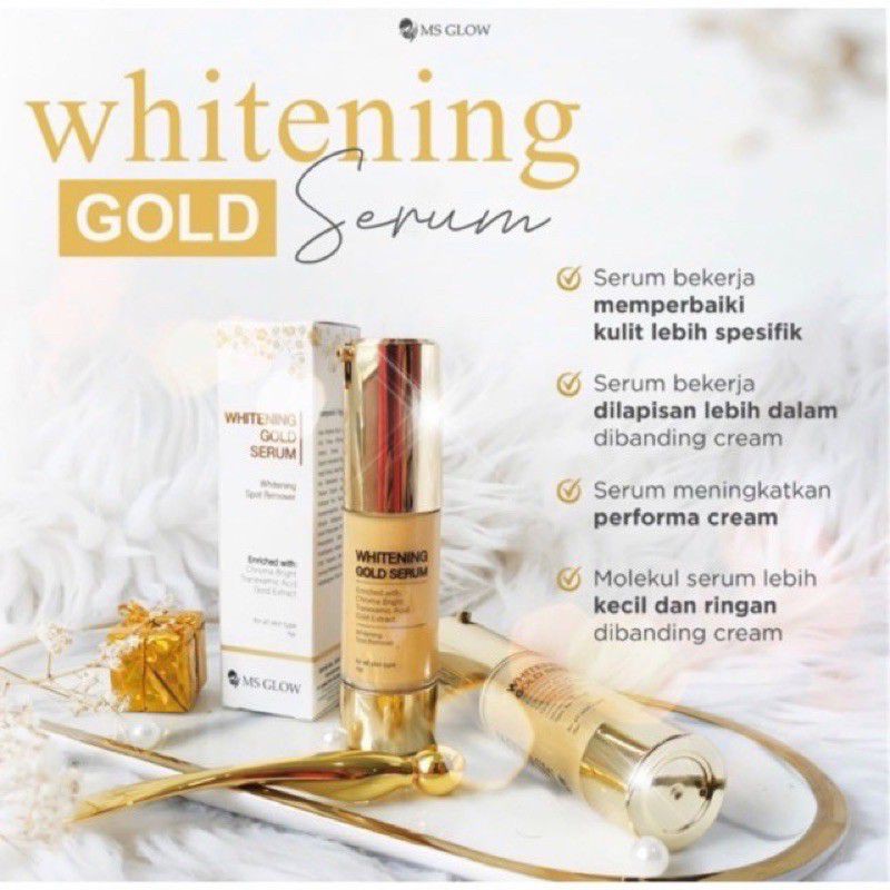 Serum gold Ms Glow / whitening gold serum / serum ms glow /ms glow