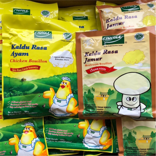 

Totole kaldu ayam dan jamur 40gr / 80gr / 100gr / 200gr / 400gr / 454gr