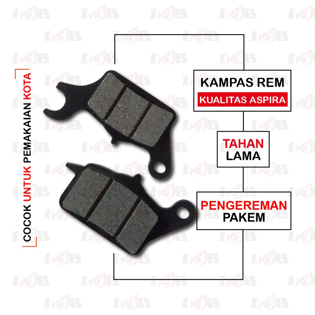 Aspira Disc Pad Blade Old New 125 Revo Absolute FI Kampas Rem Cakram Depan KWB