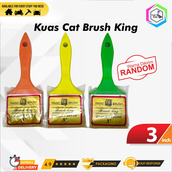 Kuas Cat Brush King 3 inc koas Paint Brush