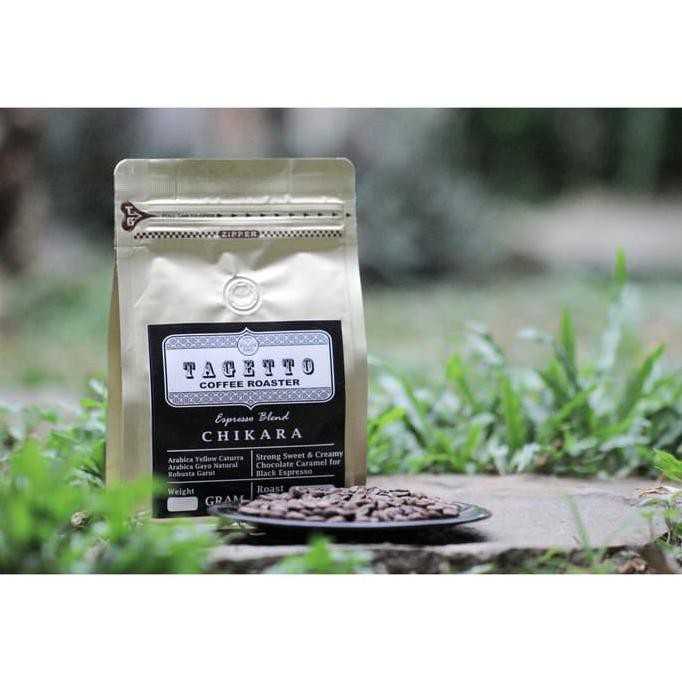 

Kopi Espresso Chikara 1KG Biji / Bubuk Tagetto Coffee Blend - BIJI KOPI