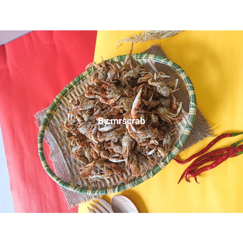 BABY CRAB FROZEN KEMASAN VAKUM 500 GR SIAP GORENG  KEPITING FROZEN CRISPY HALAL NIMAT BERGIZI CRAB KRIPS