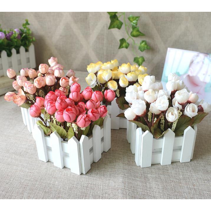 Naindo Bunga meja pagar hiasan ruang tamu & kantor- bunga hias