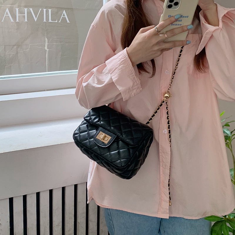 Tas Selempang Wanita Cewek Kulit Import Kekinian Terbaru Tas Pesta Kondangan Sling Bag Elegant Original Mewah Murah 161.ID