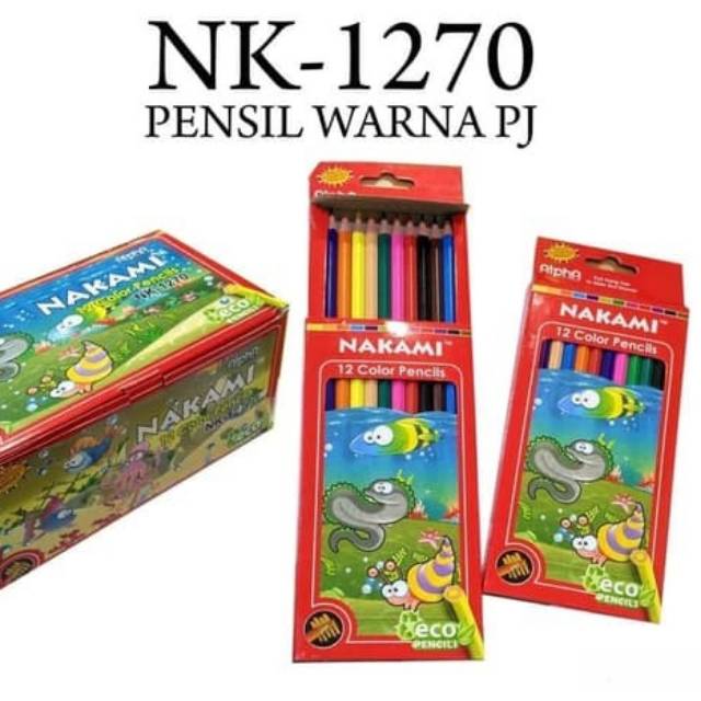 

Pinsil warna 7" panjang 12 warna Nk-1270