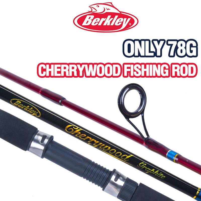 Berkley Cherrywood Joran Pancing Bahan Serat Karbon Power L / ml 1.68m / 1.8 / 1.98m