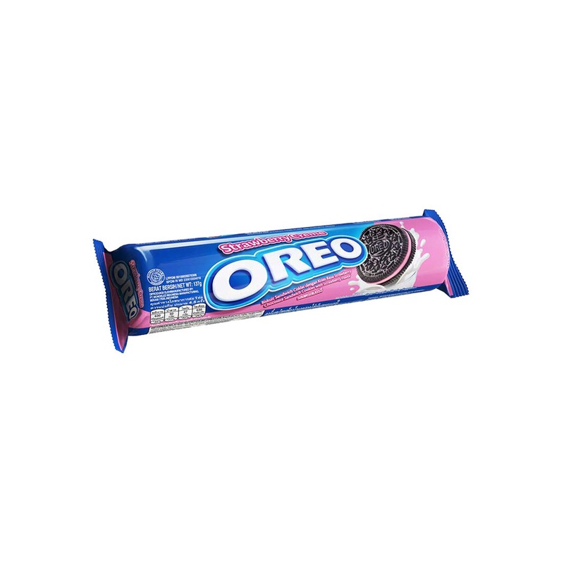 

Oreo Strawberry Creme 133 gr Biskuit Sandwich Coklat