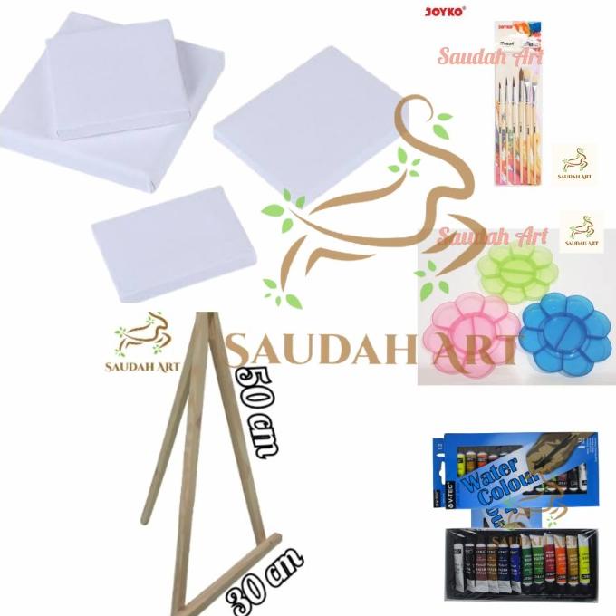 

Paket Lukis Lengkap (Kanvas,Kuas,Palet,Cat Air 6Ml,Easel 30X50)