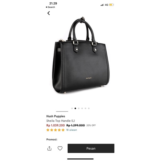 Hush Puppies Sheila Top Handle Sale Murah