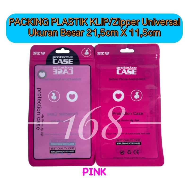 [100Pcs] Plastik Klip Packing Fashion Case Hp Softcase Silikon Hp Plastik Klip Fashion Handphone Ukuran Besar