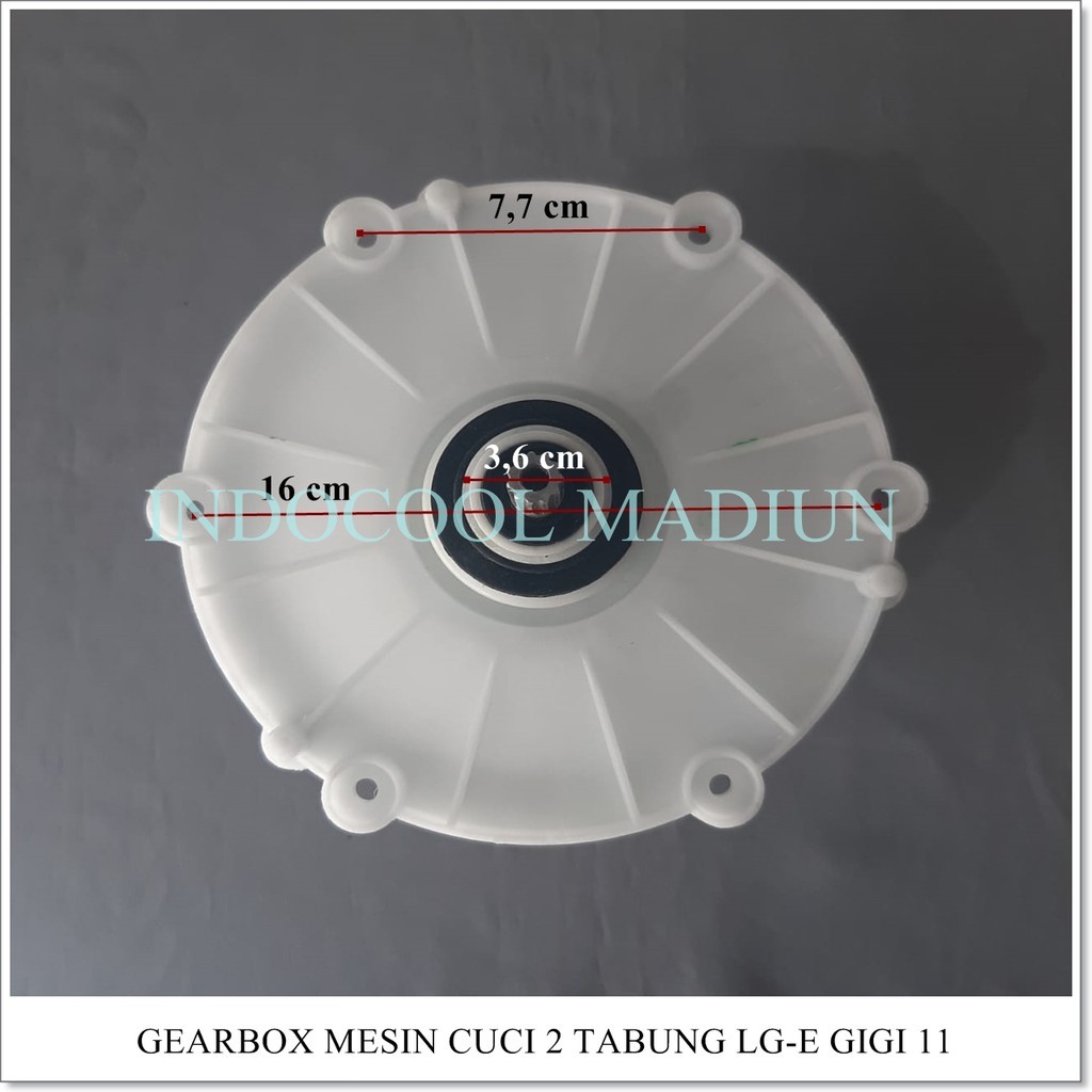 Gearbox Mesin Cuci 2 Tabung LG-E Gigi 11 GB21