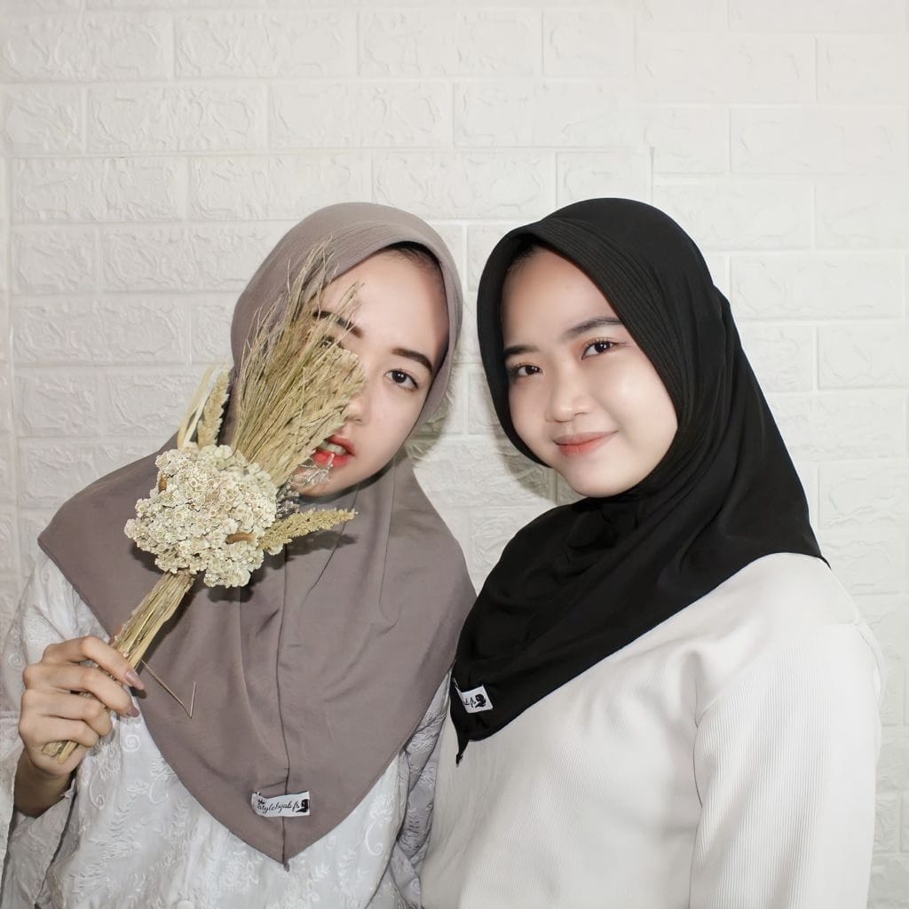 TF504 PREMIUM Jilbab Bergo Snada Hijab Sporty Instant Hijab Jersy Termurah Terlaris-1