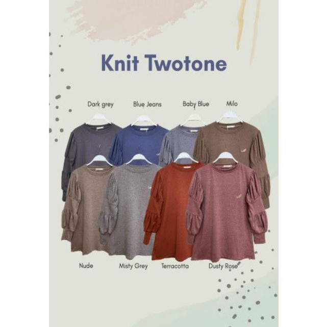 Blouse Knit Twotone Original by. MyLady