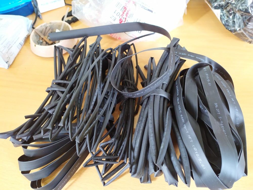 Isolasi Bakar 8 Mm Selongsong Heatshrink Selang Hitam Ecer 8mm Kabel Bakar Per 1 Meter