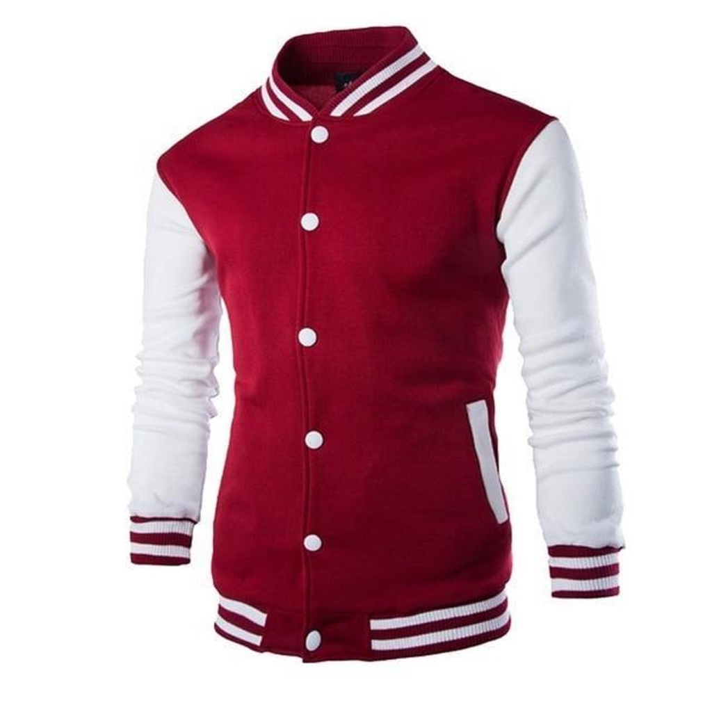 Jaket Baseball Polos II Jaket Varsity Basic II College Jacket II Jaket Sweater Varsity Milea