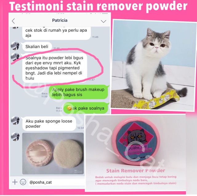 Posha_cat Stain remover powder  / tear stain remover kucing 12,5gr / memudarkan noda