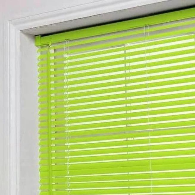 18QC TIRAI PVC BLIND GORDEN ANTI SILAU TIRAI JENDELA VENETIAN CREAM - GOGREEN FZB3