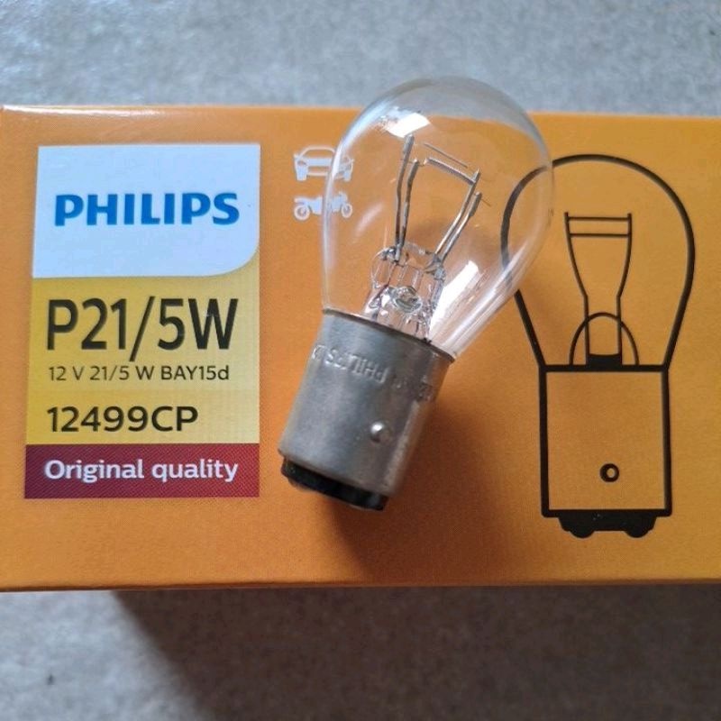 BOHLAMP PHILIPS P21/5W 12 VOLT KAKI 2 ORIGINAL