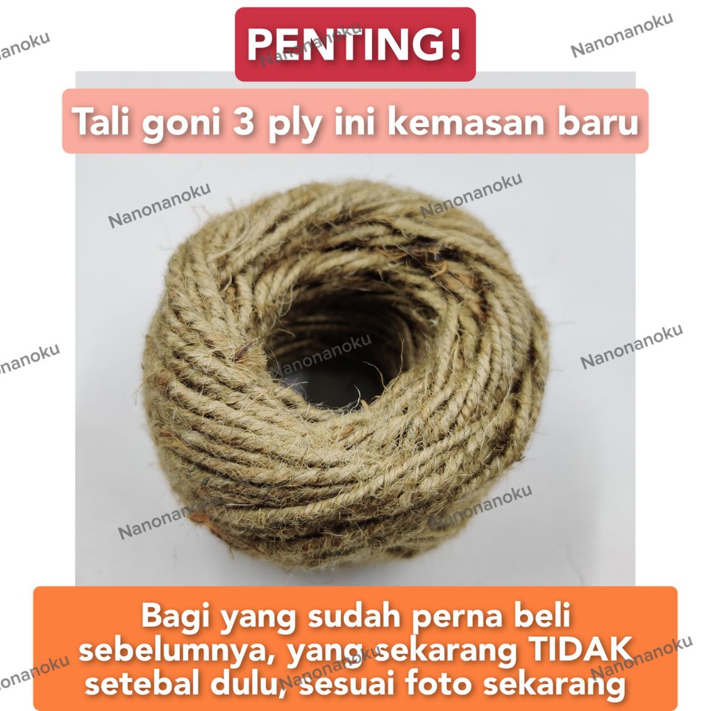 Tali Goni Rami 3 Ply Gulungan ± 100 gram