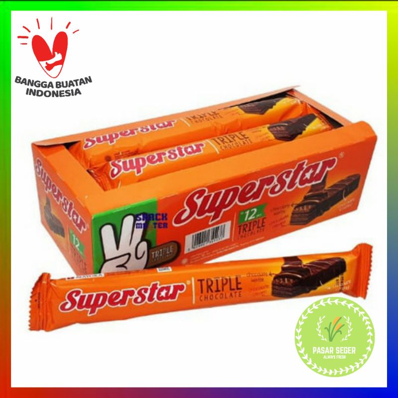 

Superstar Triple Chocolate 1 Box isi 12 Pcs