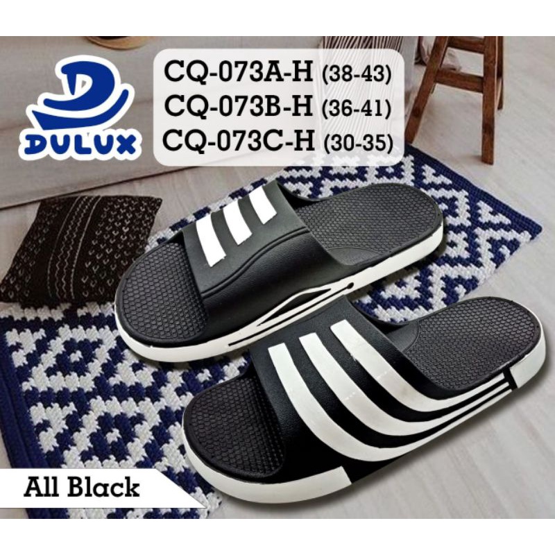 SANDAL SLIP ON ANAK TANGUNG DEWASA SAMPAI PRIA KUALITAS KARET PREMIUM DULUX CQ-073-H SIZE 30-43