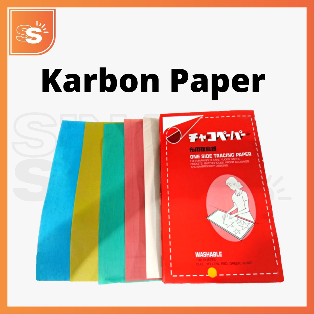 Kertas Karbon Jahit Jepang Isi ±100pcs / Carbon Paper / Tracing Paper