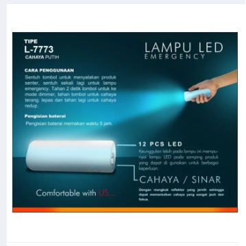 Luby Lampu Emergency L-7773