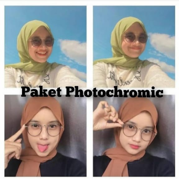 Paket Lensa Photocromic FREE BOX DAN LAP Bluray Anti Radiasi Fashion Style