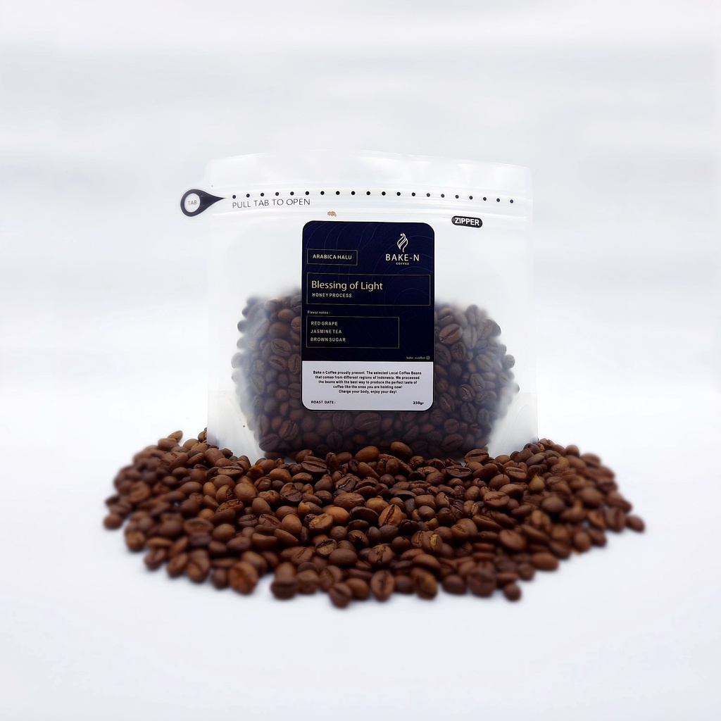 

Kopi Arabika Halu Honey 250Gr | Bake-N Coffee Blessing Of Light