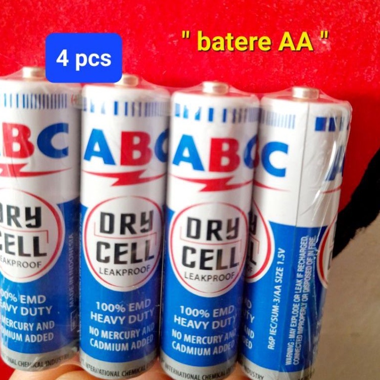 Baterei DRY CELL ABC AA dan AAA