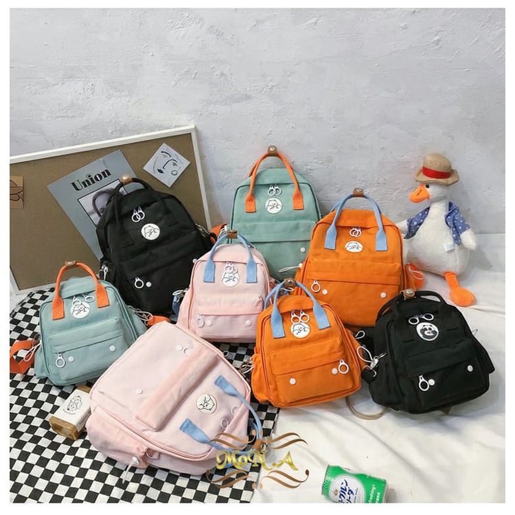 [M.TOYS] Tas Wanita Import Sekolah/Kuliah Hangout Outdoor Backpack Trendy Korea - RANSEL JENNIE 136