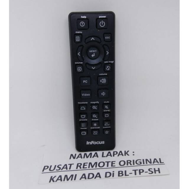 REMOTE REMOT PROJECTOR PROYEKTOR INFOCUS ORIGINAL ASLI