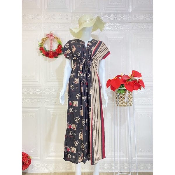 DASTER SERUT NON RUFFLE / DASTER SERUT RAYON PANJANG SEMATA KAKI-N-BlackGc2